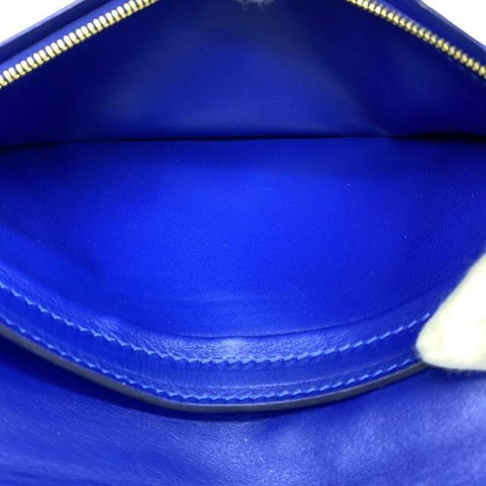 Celine Bag Leather Bifold Python Pouch Pochette B… - image 8